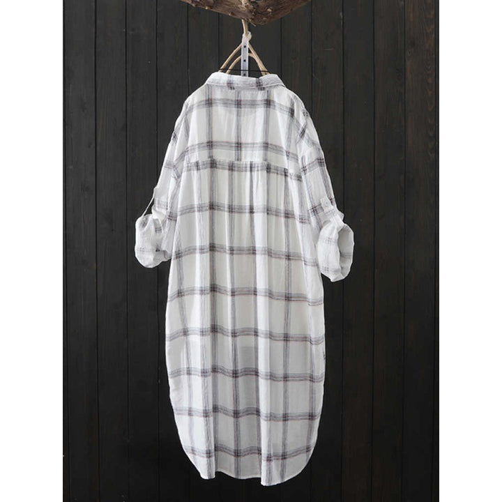 Dame Langærmet Flannelshirtjakke Stilla