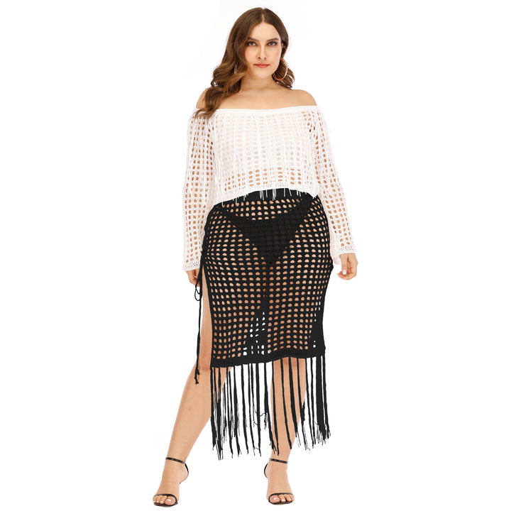 Femme Hækle-fringe Cover-Up Sæt Stilla