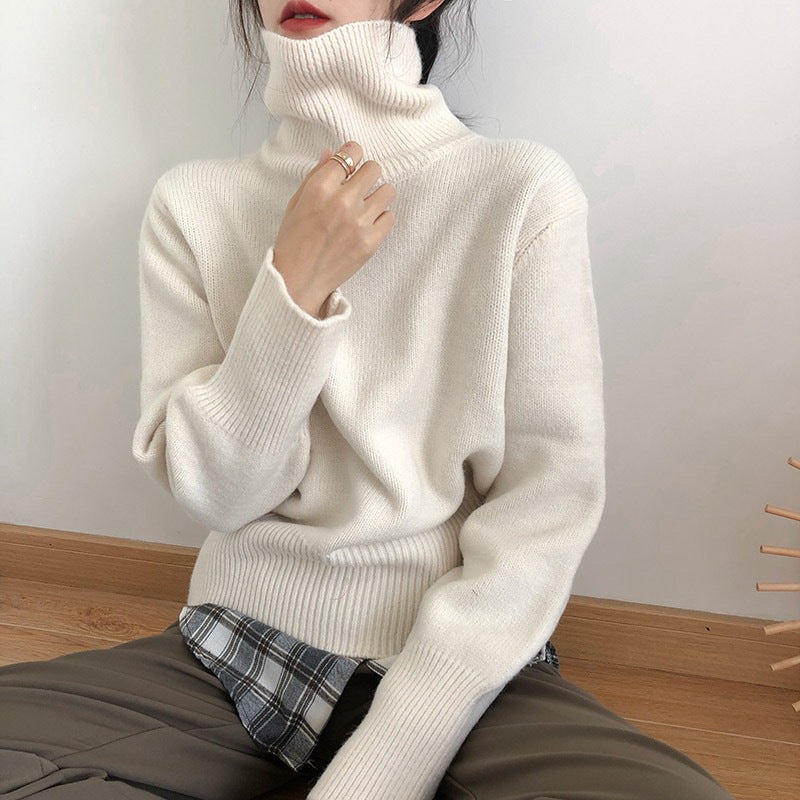 Dame mode turtleneck sweater lavet af blød knit Stilla
