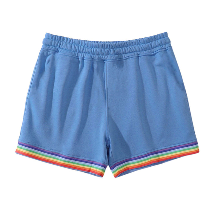 Damer Sporty Shorts med farverig stribedesign Stilla