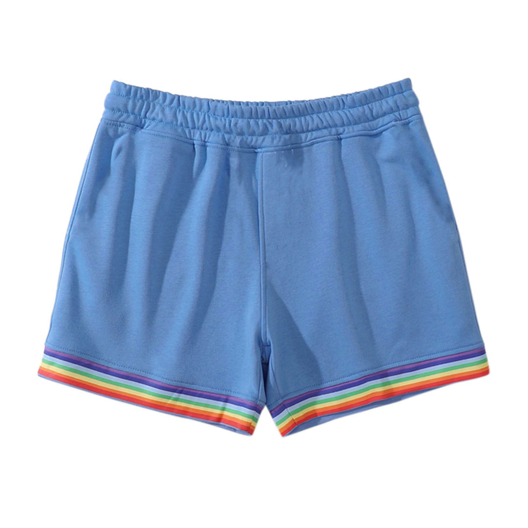 Dame Sports Shorts med farverig stribe og elastisk talje Stilla