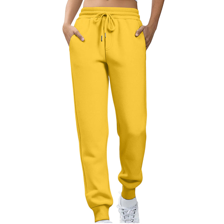 Kvinder afslappede fit sweatpants med elastisk talje og sidelommer Skovae