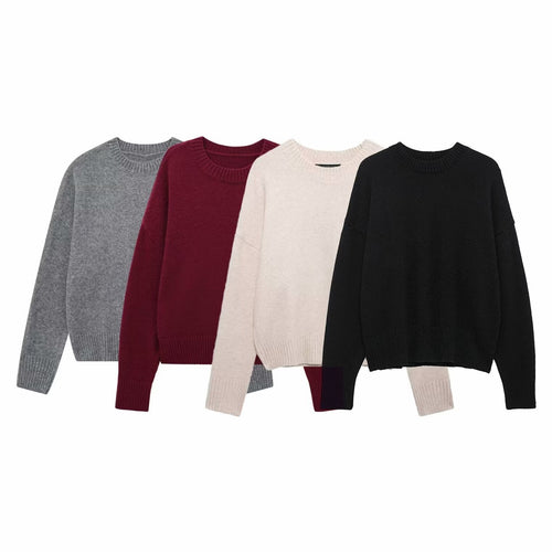 Kvinders strikkede sweater lavet af kvalitets merinould Stilla