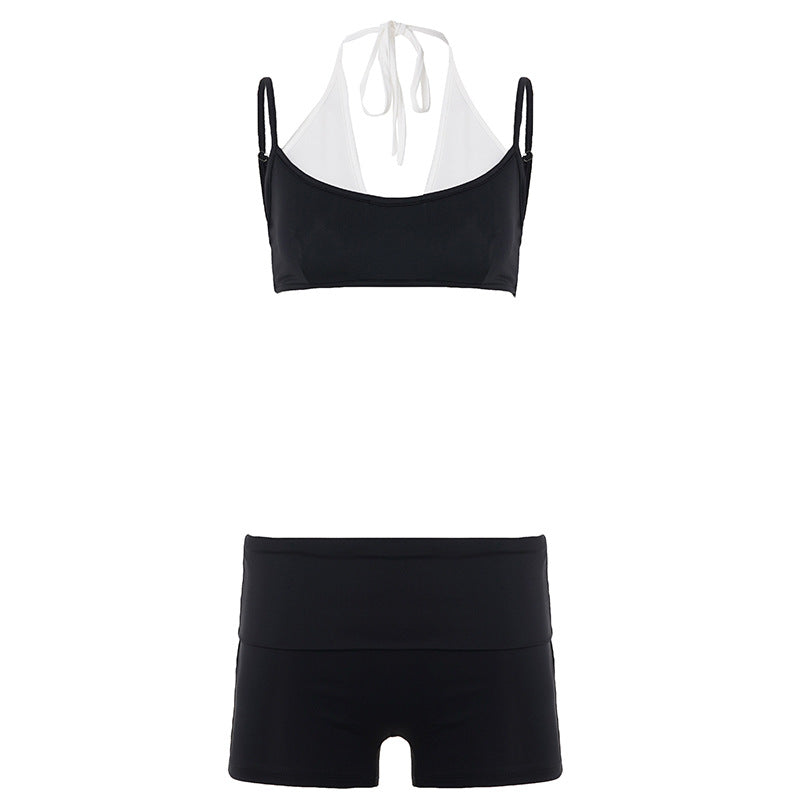 Dame Sporty Bikini-sæt med høj talje og moderigtigt design Skovae