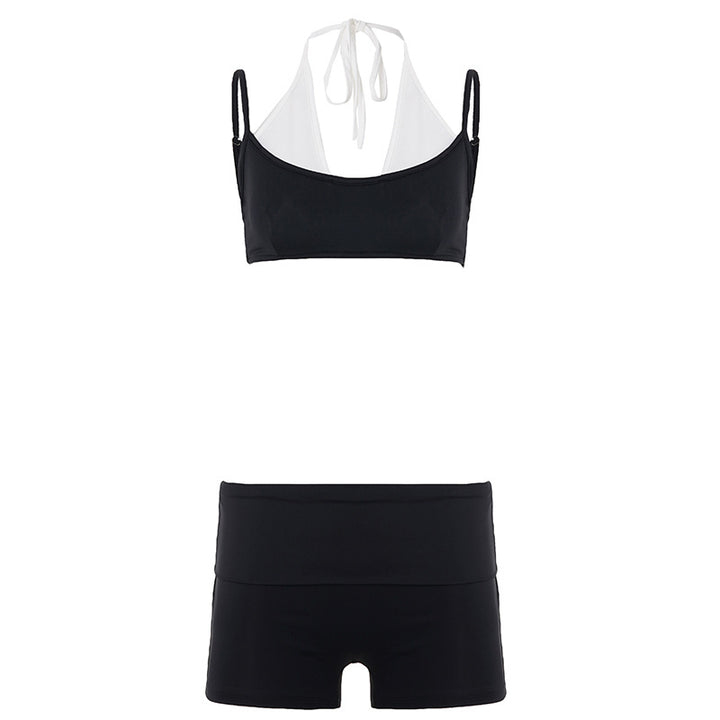 Dame Sporty Bikini-sæt med høj talje og moderigtigt design Skovae
