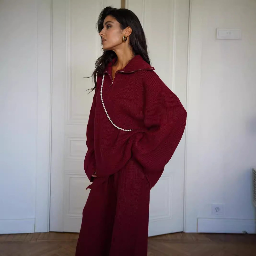 Kvindernes bløde strikdragt med trendy oversized pasform Stilla