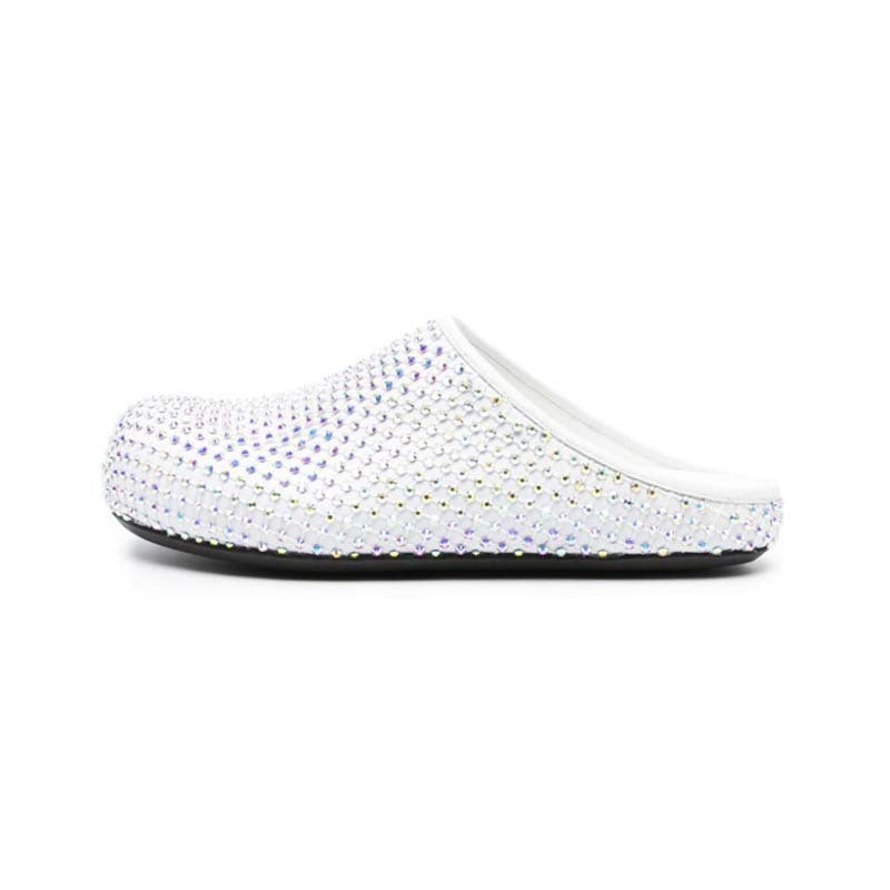 Femme med strass dekorerede slippers mules Stilla