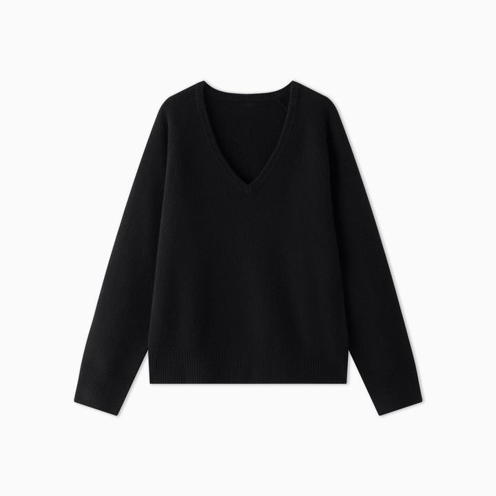 Kvinders hyggelige V-hals sweater Stilla