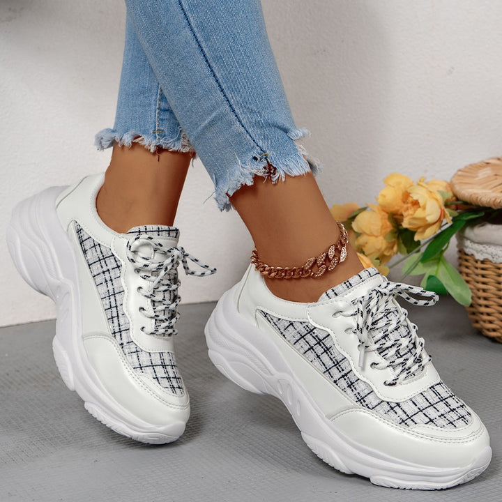 Dame Sporty Sneakers i moderne ternet mønster Stilla