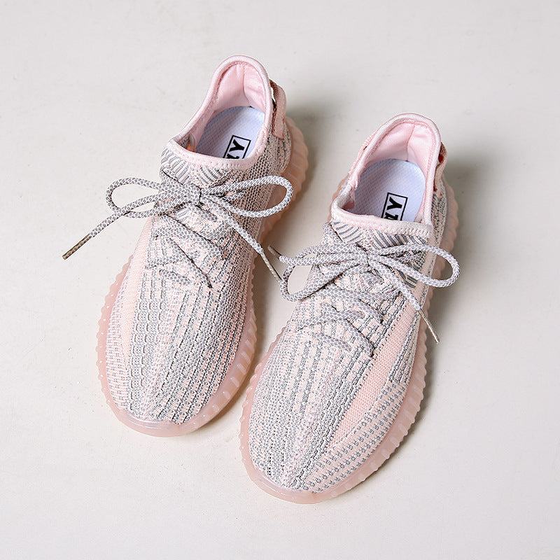 Dame Åndbare Fritids-sneakers med fleksibel sål og moderigtigt strikdesign Stilla