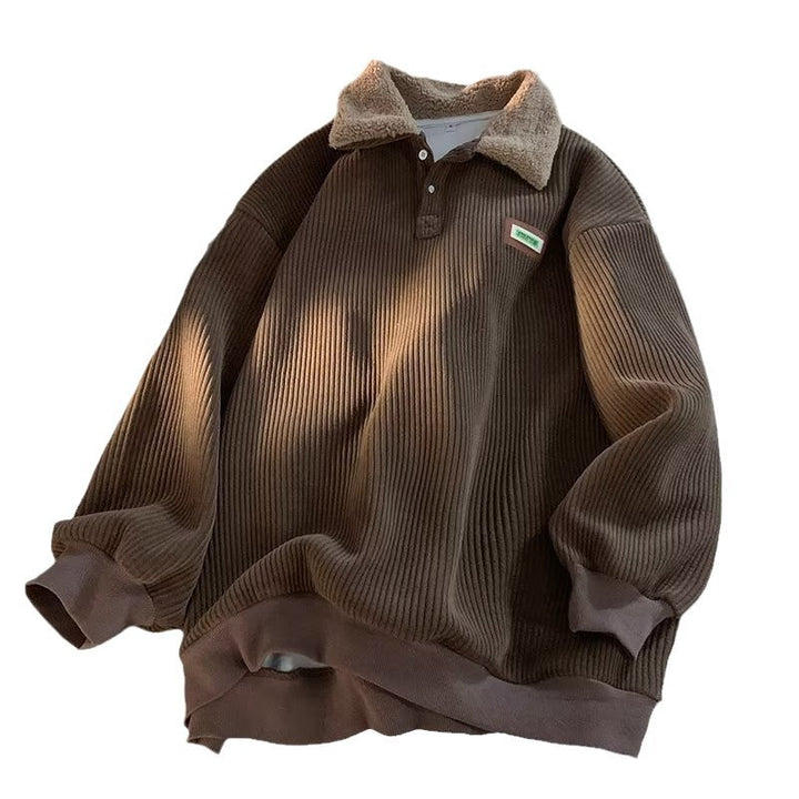 Damer hyggelig sweater med høj krave og struktureret ribdesign Stilla