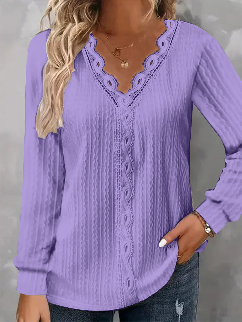 Dame Sweater med spidsstruktur Stilla