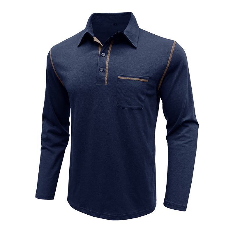 Herrer polo skjorte med praktisk brystlomme og sportsligt design Stilla
