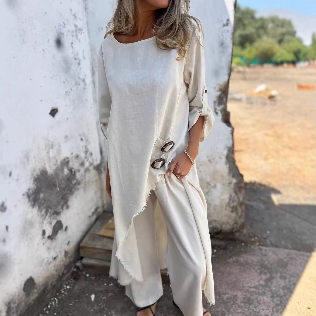 Dame afslappet, oversized kjole med fashionable detaljer Stiila