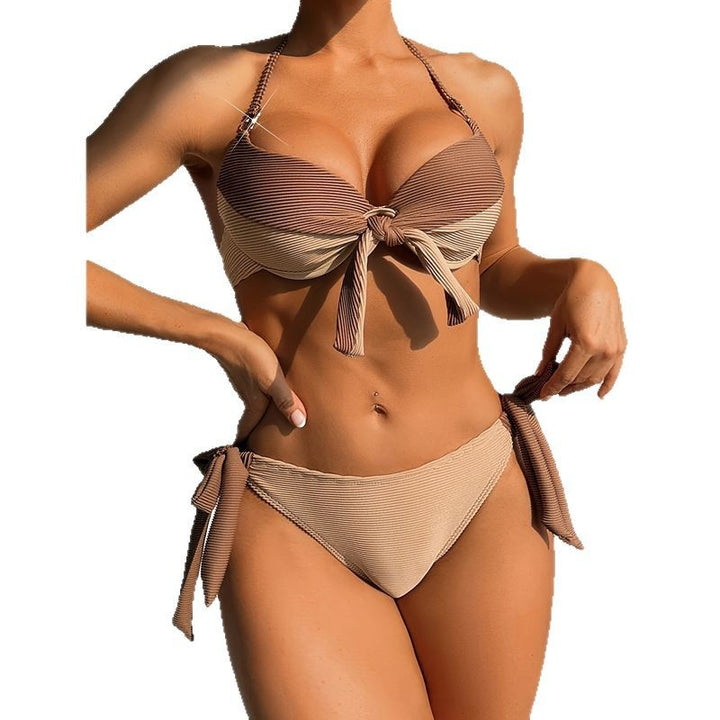 Femme Chic Bindebælte Bikini Sæt Stilla