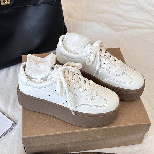 Femme platform snørebånd sneakers med polstret sål Stilla