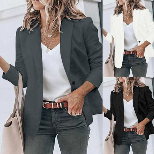 Dame blazer med elegant skæring og moderne detaljer Stilla