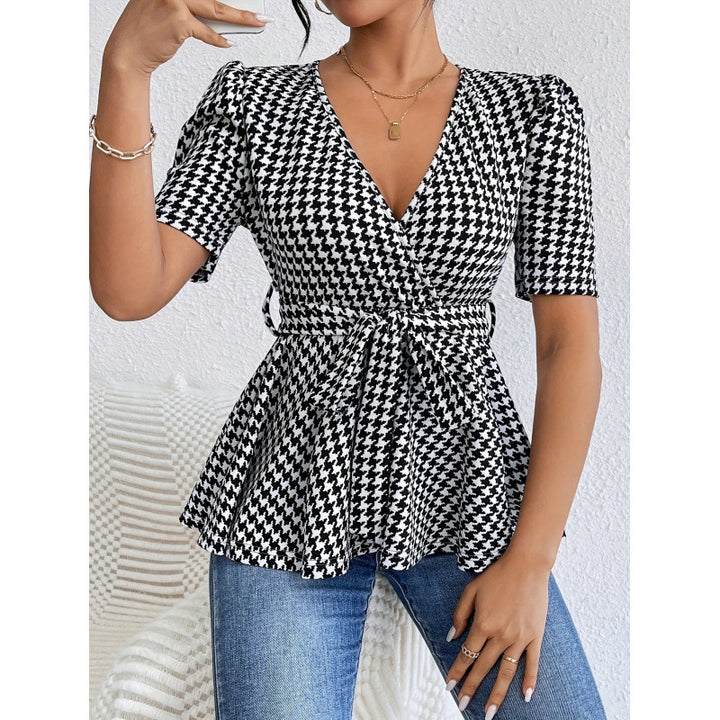 Femme Vindt-Peplum-Top Stilla