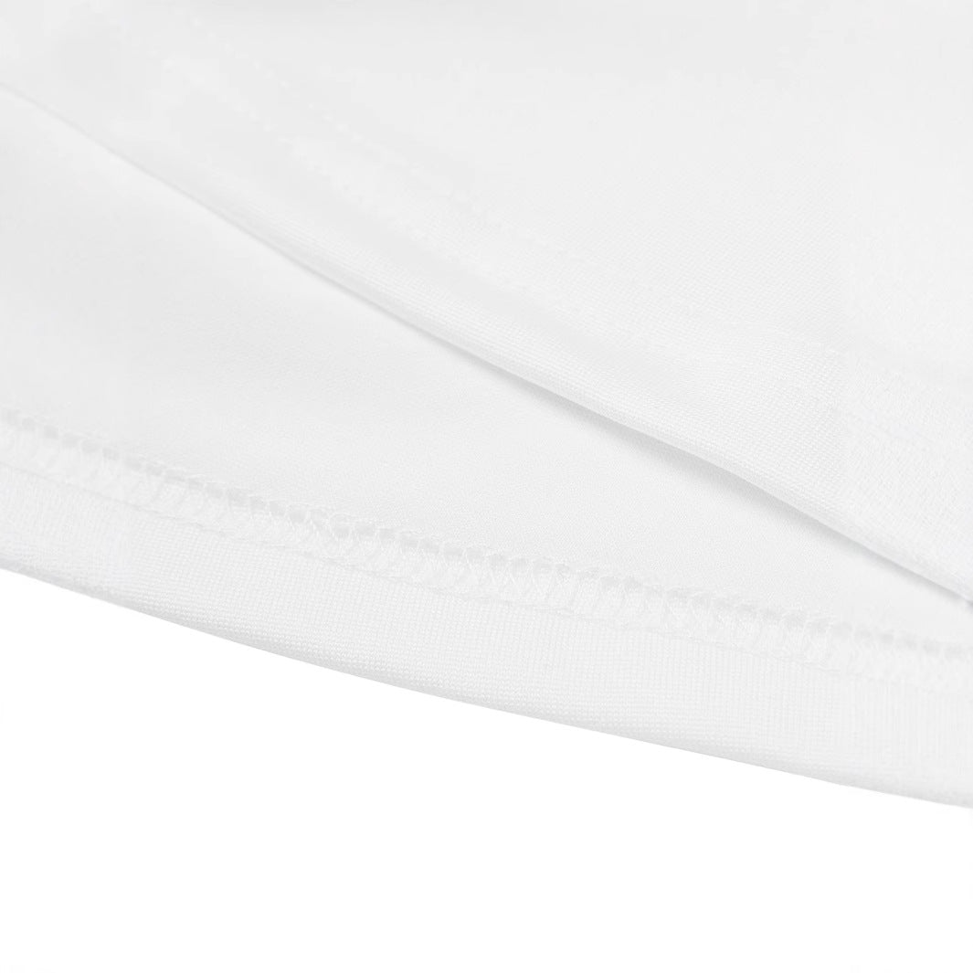 Dame Crop-Shirt med tropisk motiv og tætsiddende snit Skovae