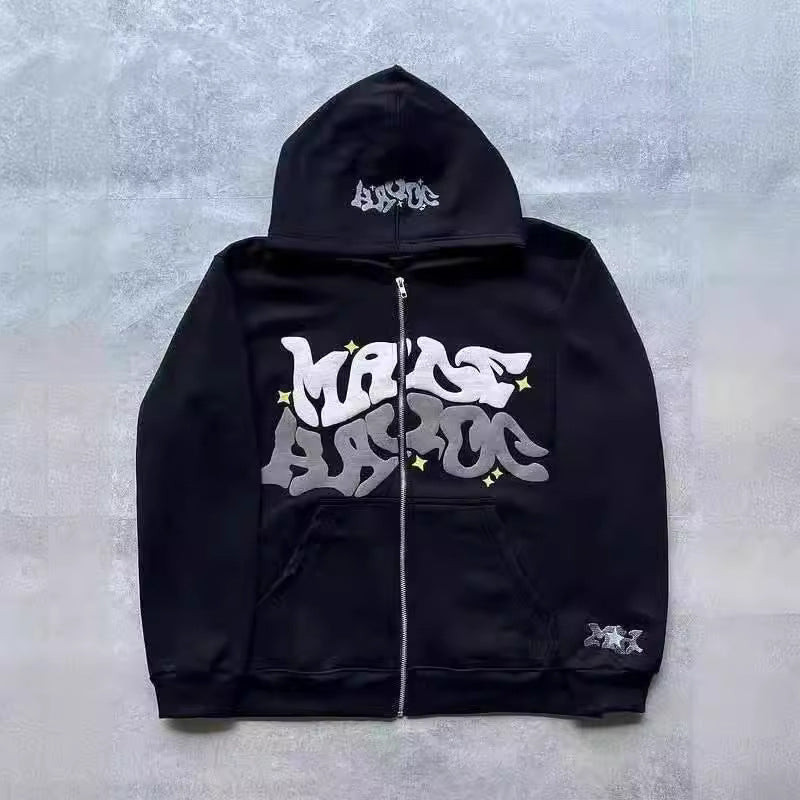 Kvinder Hoodie med unikt graffiti design Skovae