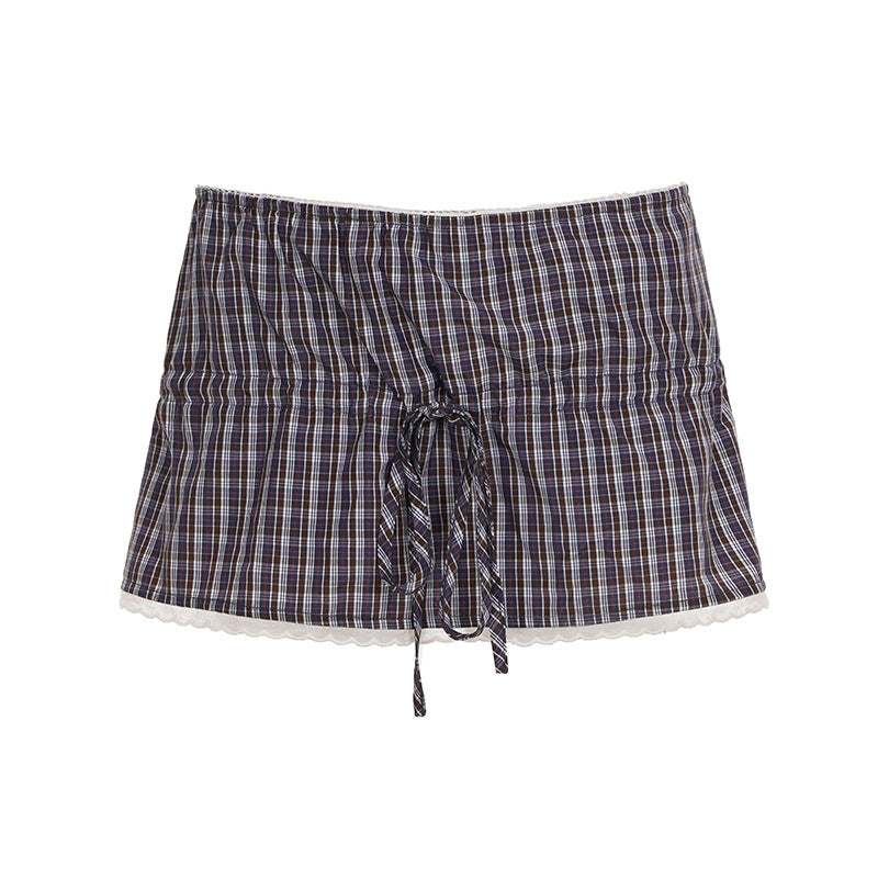 Dame mode ternet shorts med justerbar talje Skovae