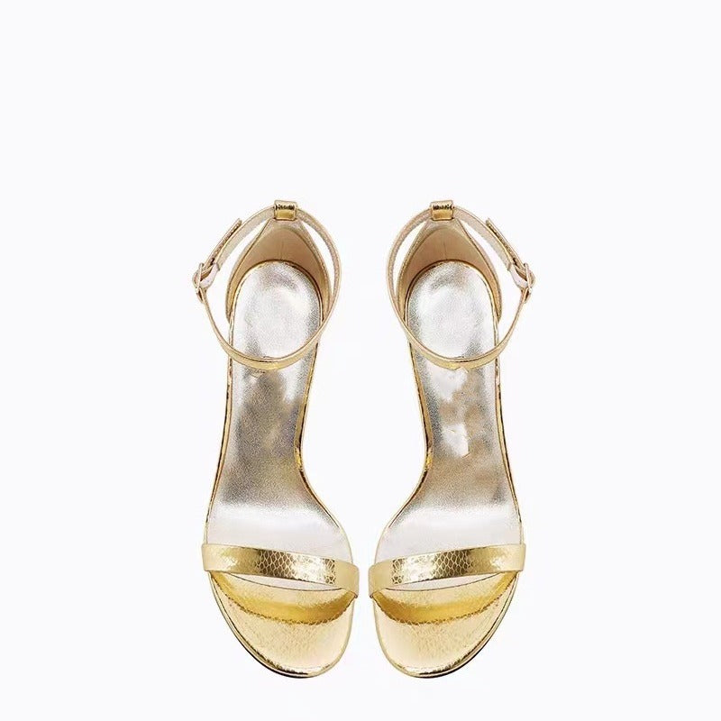 Dame Elegant med strass dekoreret Slingback Sandaler Stilla