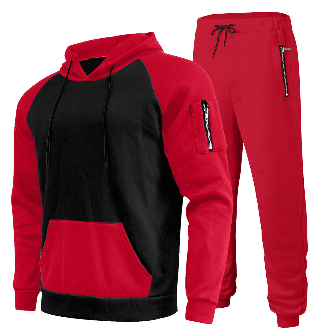 Herrer Sportiv Hoodie- og Joggingbukser-Sæt med åndbart Struktur Stilla