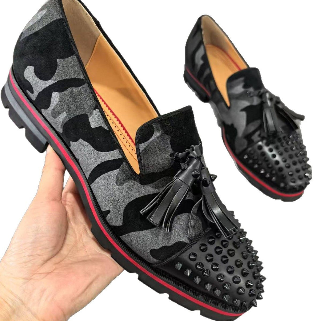 Mandemode med nitter-loafers Stilla