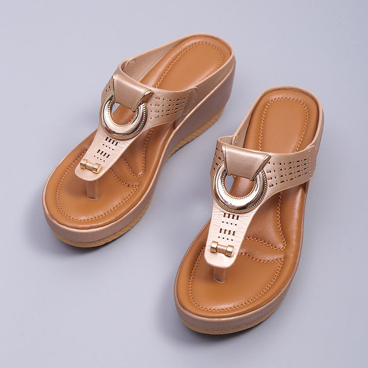 Dame Mode Keil Sandaler Stilla