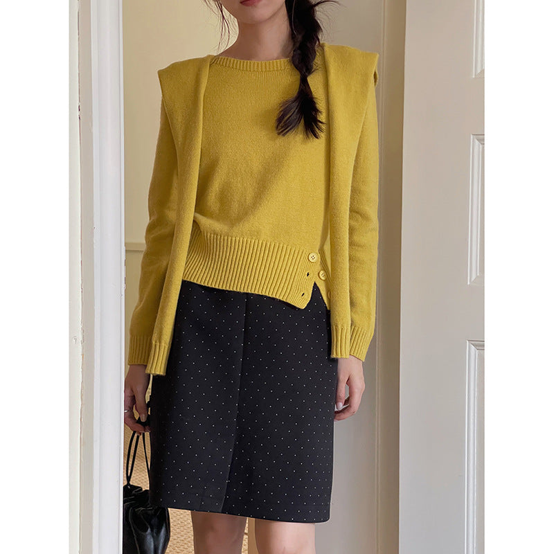 Dame strikpullover med struktureret rib-optik og elegant snit Stilla