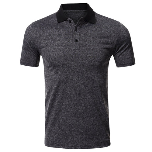 Herrer kortærmet polo-shirt med struktureret stof og kontrastkrave Stilla