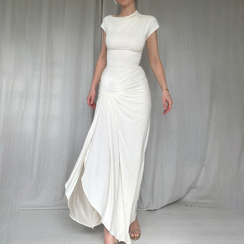Dame Elegant Flæse Maxi Kjole Stilla