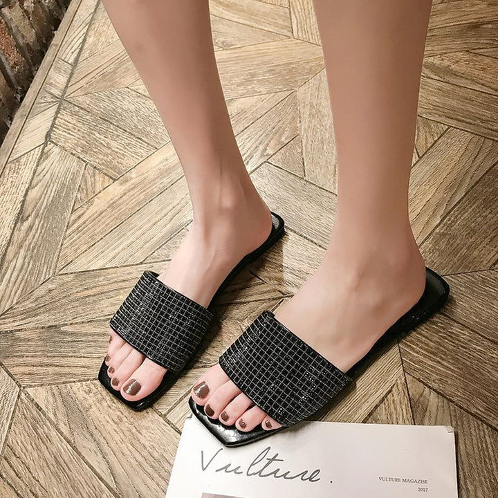 Dame Glamourøse Smykke-Sandaler med funklerende Strass og behageligt Fodbed Stilla