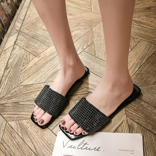 Dame Glamourøse Smykke-Sandaler med funklerende Strass og behageligt Fodbed Stilla