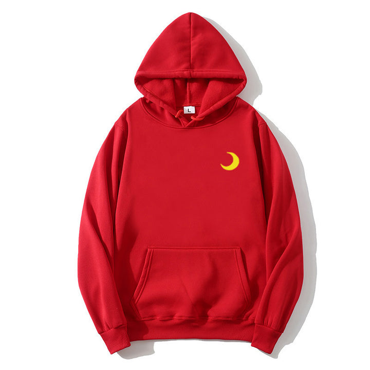 Kvinders hoodie med sødt månemotiv Skovae