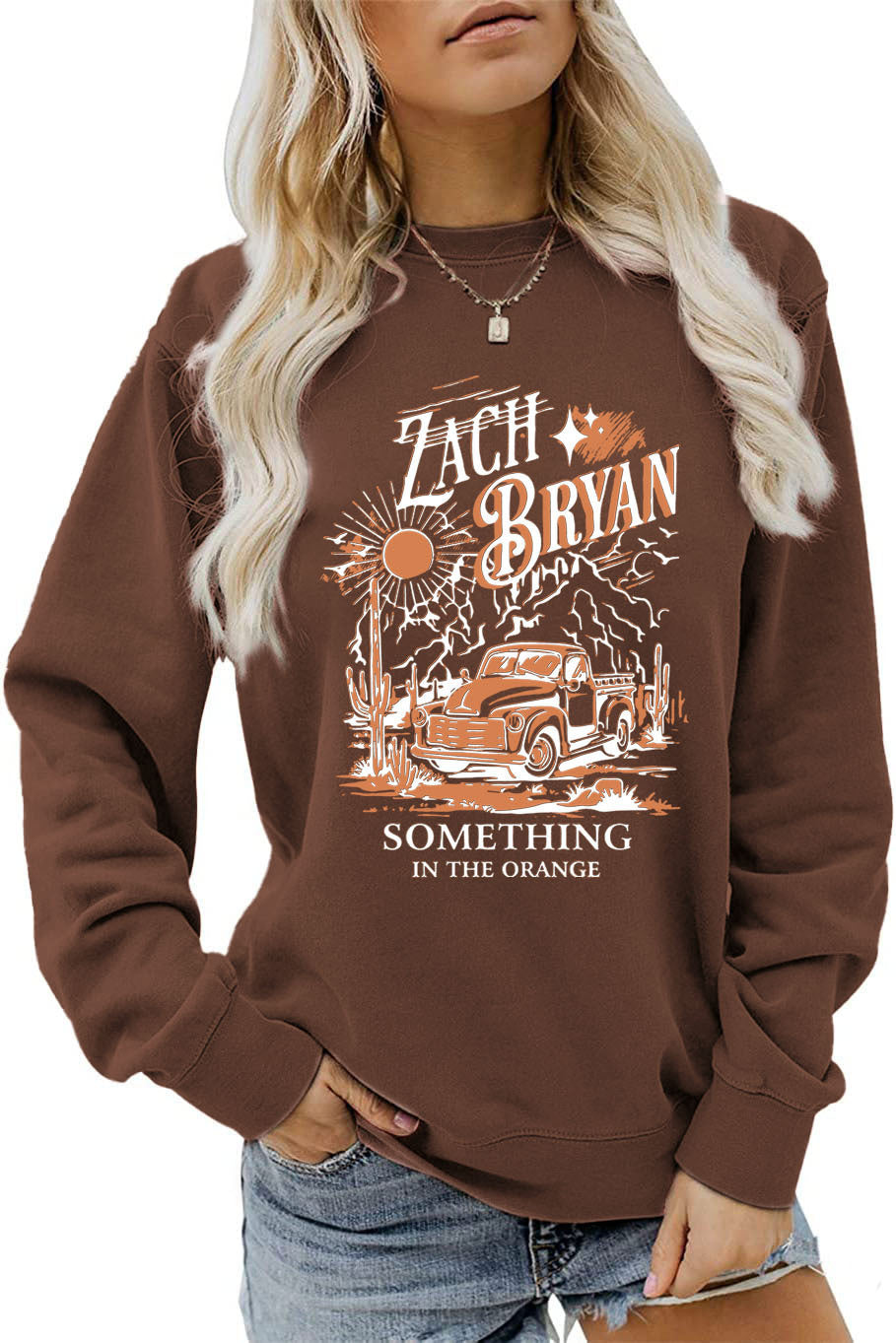 Kvinders sweatshirt med inspirerende vintage lastbil design Stilla
