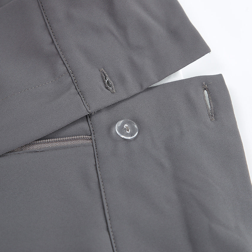 Dame Bredskårne high-waisted bukser med elegant folder Stilla
