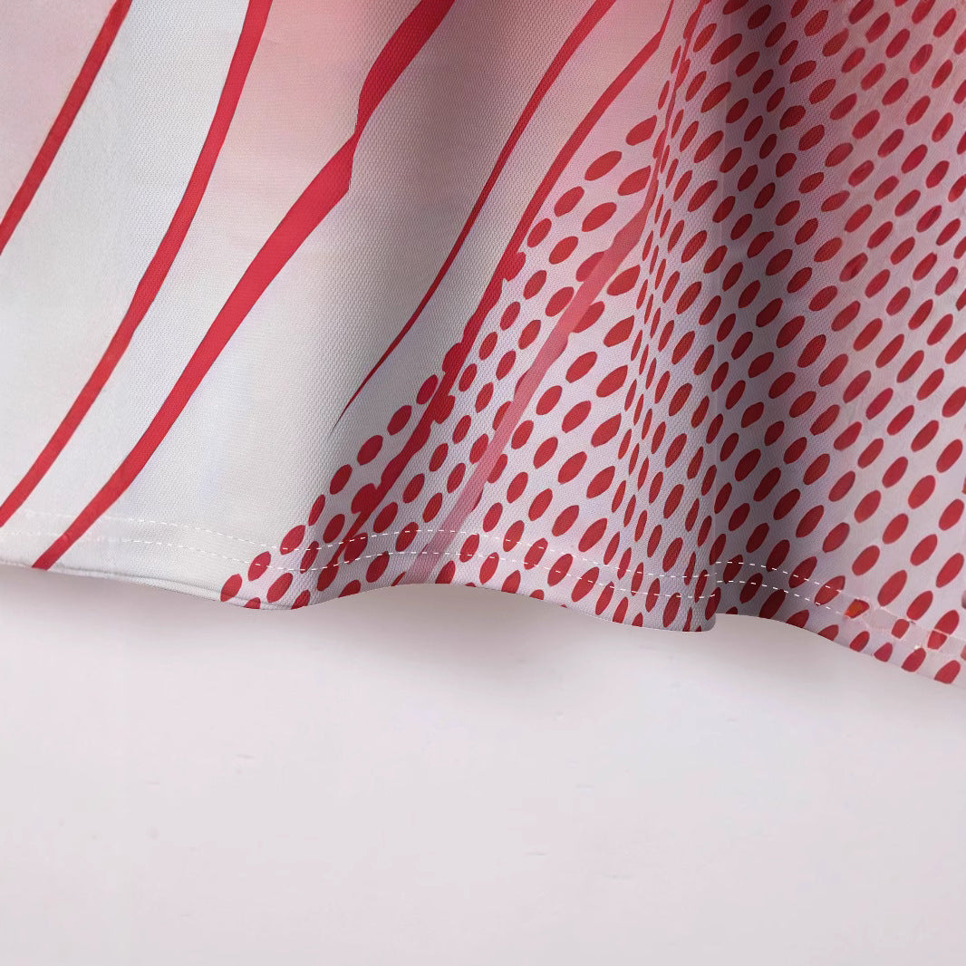 Herrer funktionspoloshirt med dynamisk grafikdesign Stilla
