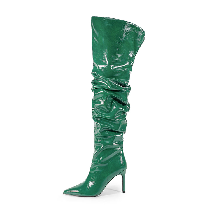 Femme Slouchy Over-knæet Stiletto Støvler Stilla