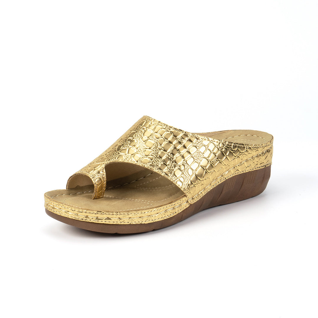 Dame komfortable og stilfulde clogs med krokodille-design Stilla