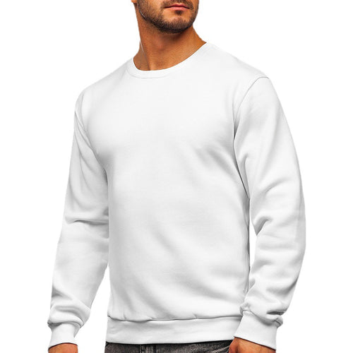 Herresweatshirt med klassisk rund halsudskæring Stilla