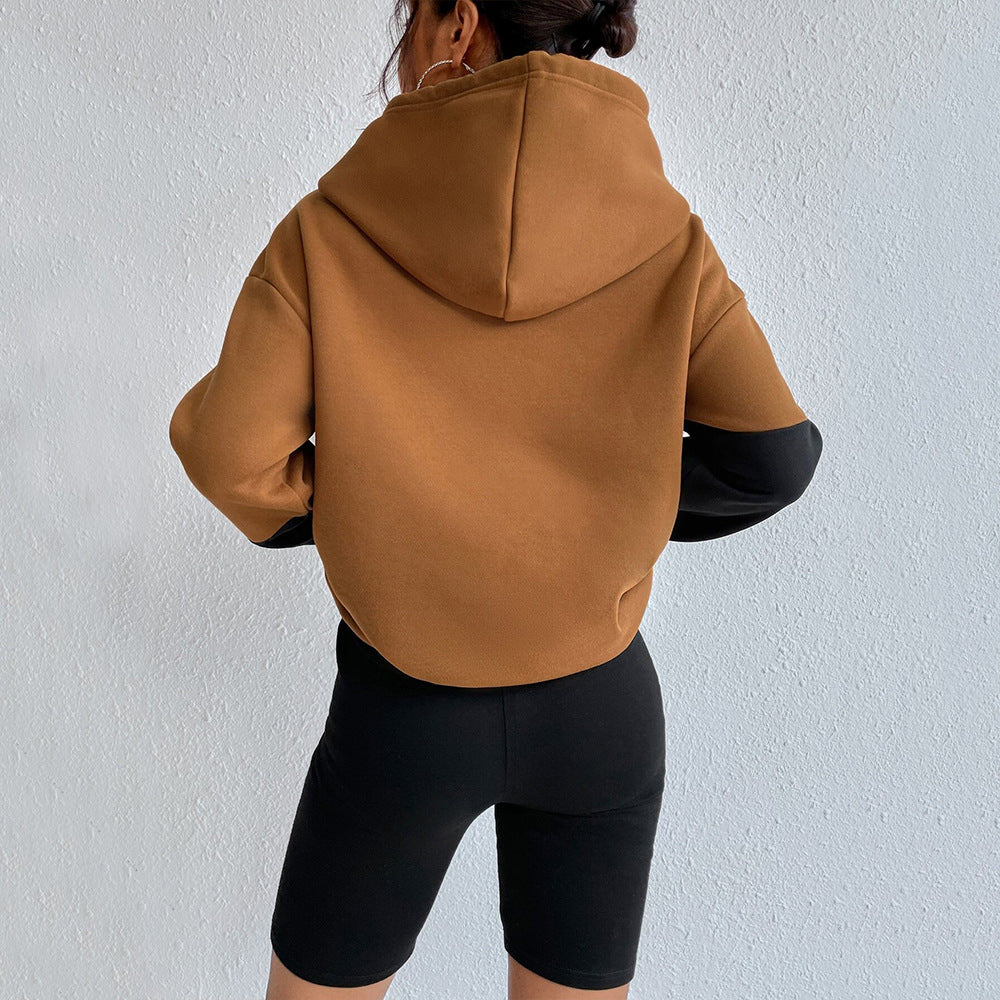 Kvinders oversized hoodie med farveblokdesign Stilla