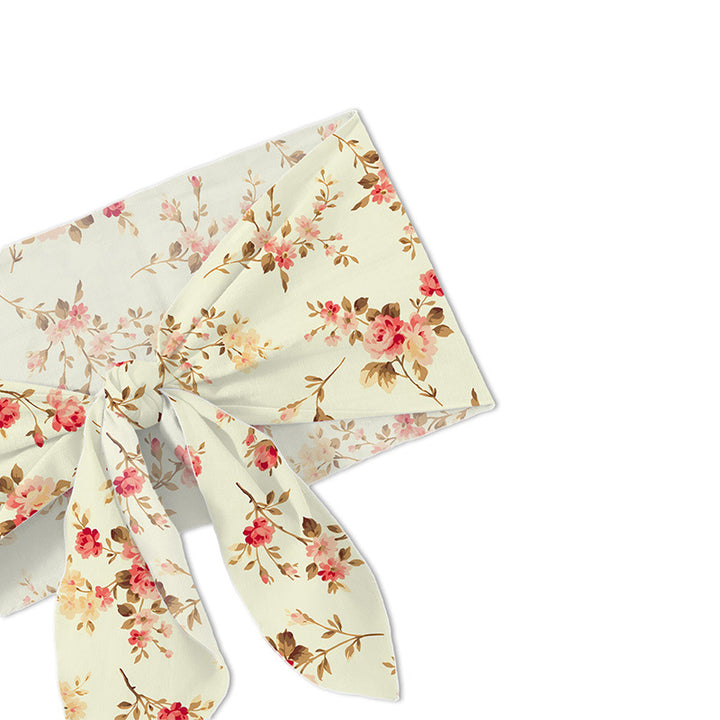 Dame Bandeau top og shorts sæt med blomsterdesign Stilla