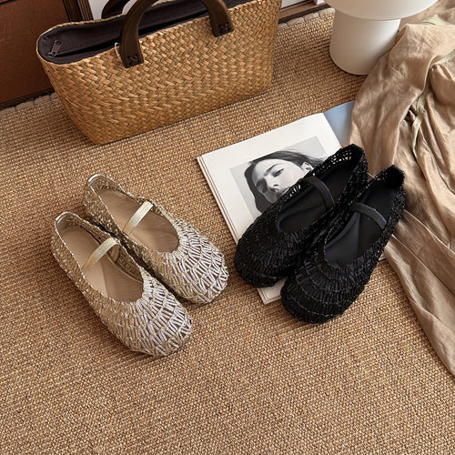 Femme Elegant Udsmykkede Mary Jane Flats Stilla