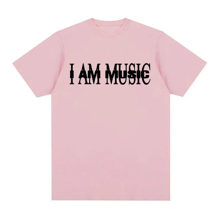 Dame T-Shirt med moderne typografi-tryk Skovae