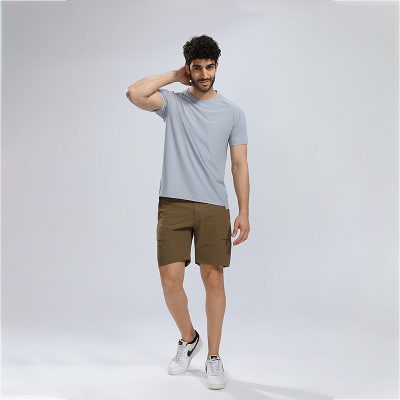 Herrer funktionelt T-shirt med fugttransporterende materiale og ergonomisk snit Stilla
