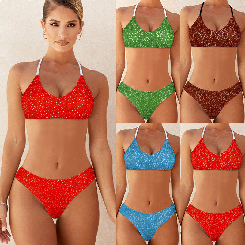 Dame Sporty bikini med justerbare stropper og trendy design Skovae