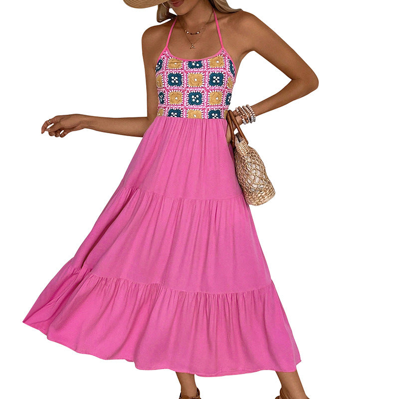 Femme Chic Boho-inspireret lagdelt Maxikjole Stilla