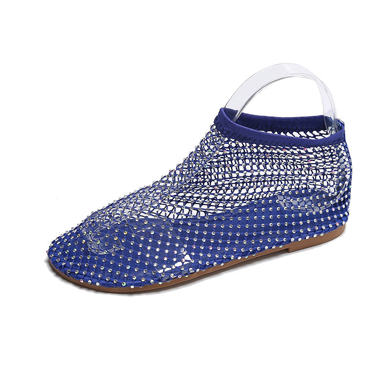 Dame Mesh-Slipper med elastisk rem og luftig struktur Stilla