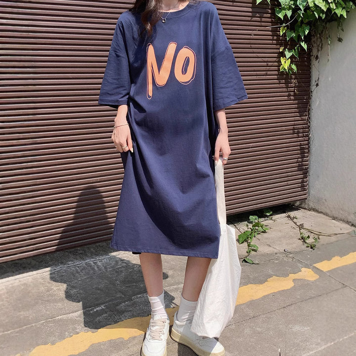 Dame Casual Graphic Kjole Stilla